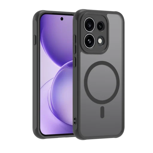 Čierne puzdro Techsuit HaloFrost II MagSafe a ochranné tvrdené sklo pre Oppo Reno16 F / Reno16 FS - 4