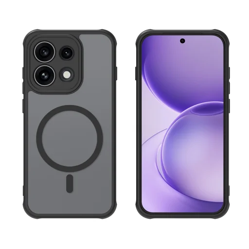 Čierne puzdro Techsuit HaloFrost II MagSafe a ochranné tvrdené sklo pre Oppo Reno16 F / Reno16 FS - 6