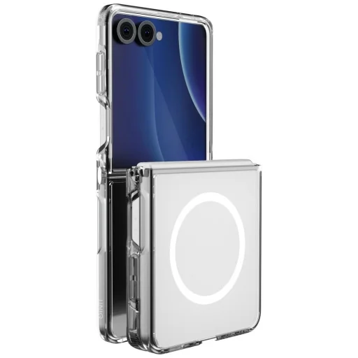  Samsung Galaxy Z Flip8 UNIQ LifePro Xtreme tok Magclick Charging funkcióval, átlátszó - 1