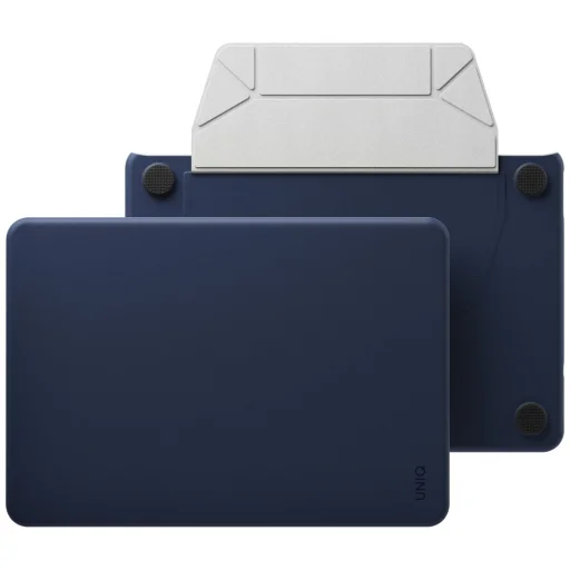 Tmavomodré puzdro UNIQ Lyden Versa na MacBook Neo - 4