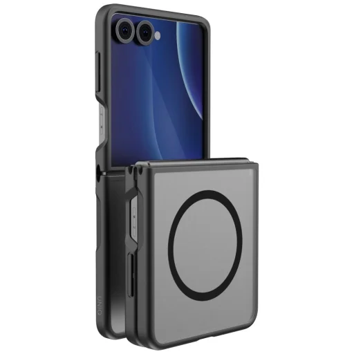 Samsung Galaxy Flip8 čierne nabíjacie puzdro UNIQ Veren AF MagClick - 1