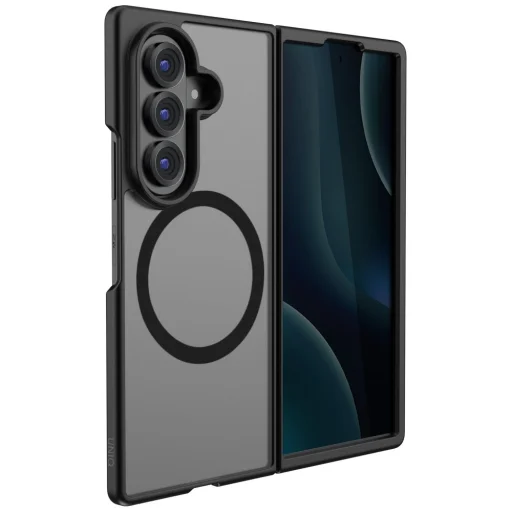  Samsung Galaxy Fold8 Ultra fekete UNIQ Veren AF Magclick töltőtok - 2