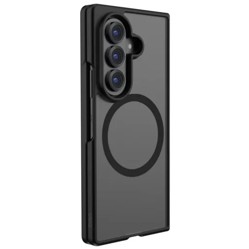  Samsung Galaxy Fold8 Ultra fekete UNIQ Veren AF Magclick töltőtok - 1