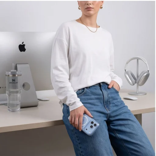Priehľadné puzdro Tech-Protect MagPeak MagSafe CC pre iPhone 17 Pro / 18 Pro - 8