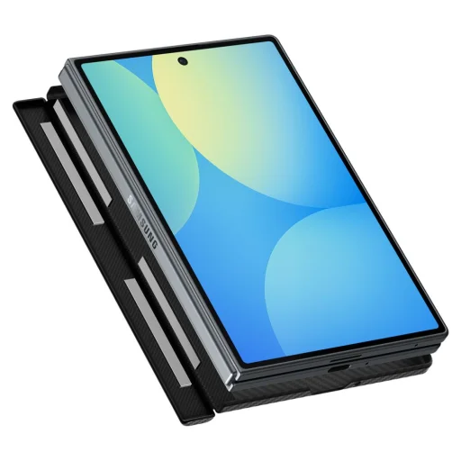  Samsung Galaxy Z Fold 8 fekete Spigen AirSkin Aramid MagFit tok - 3