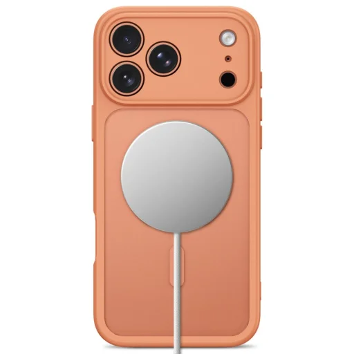 iPhone 17 Pro / 18 Pro matné kozmické oranžové puzdro Tech-Protect BasicMag MagSafe - 3