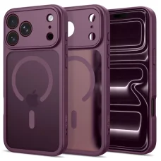  iPhone 17 Pro / 18 Pro matt sötét cseresznye Tech-Protect BasicMag MagSafe tok