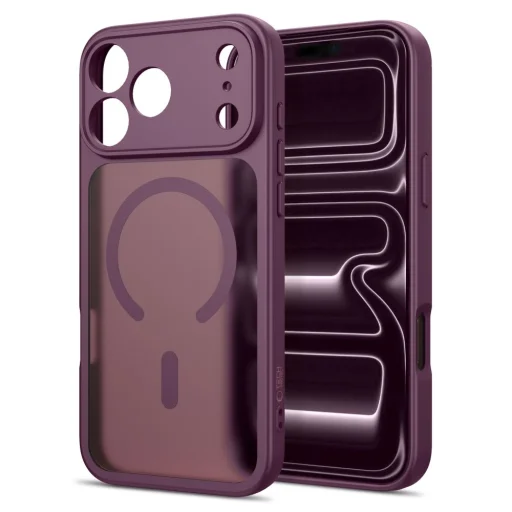 iPhone 17 Pro / 18 Pro matné tmavočerešňové puzdro Tech-Protect BasicMag MagSafe - 2