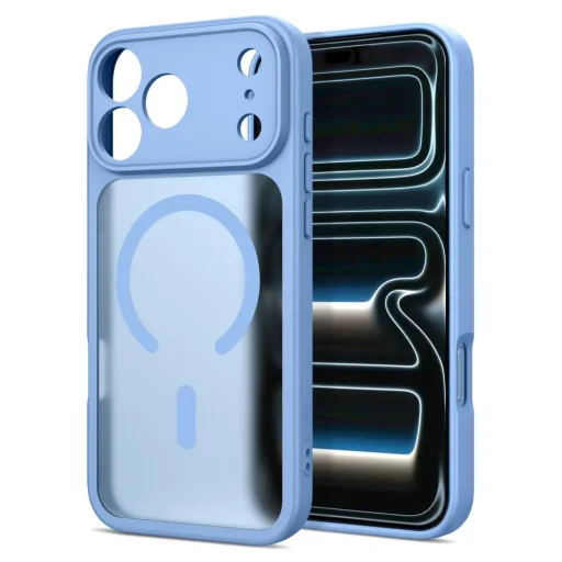 iPhone 17 Pro / 18 Pro matné svetlomodré puzdro Tech-Protect BasicMag MagSafe - 2