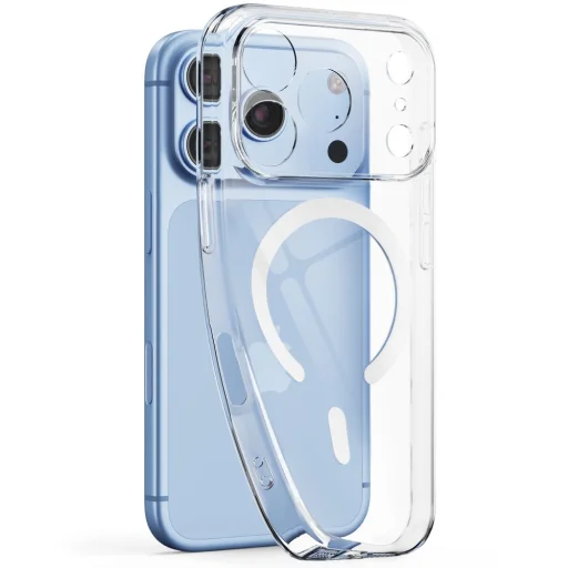  Apple iPhone 17 Pro / 18 Pro átlátszó Tech-Protect FlexAir MagSafe tok - 2