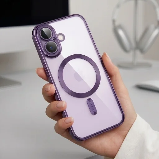  Apple iPhone 17 Fényes levendula Tech-Protect MagFlex MagSafe tok - 6