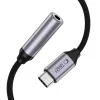 USB-C na 3,5 mm jack DAC adaptér Tech-Protect Ultraboost, oceľovo sivá thumbnail