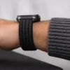  Apple Watch 8 / 9 / 10 / 11 / SE / Ultra (44 / 45 / 46 / 49 mm) Tech-Protect Nylon Sport fekete nylon óraszíj thumbnail