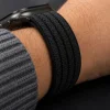  Apple Watch 8 / 9 / 10 / 11 / SE / Ultra (44 / 45 / 46 / 49 mm) Tech-Protect Nylon Sport fekete nylon óraszíj thumbnail