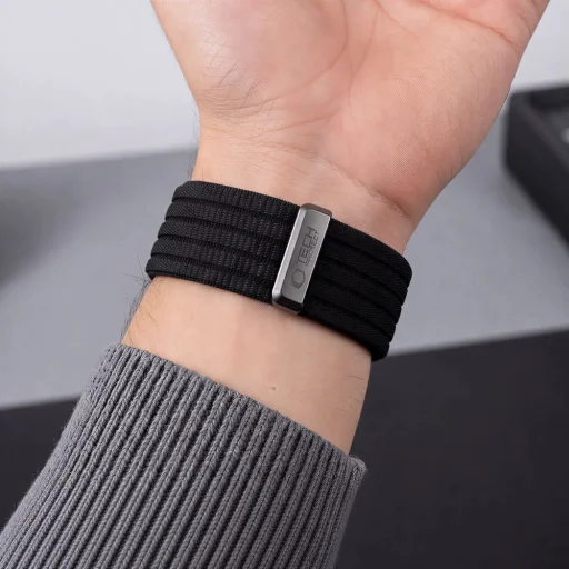  Apple Watch 8 / 9 / 10 / 11 / SE / Ultra (44 / 45 / 46 / 49 mm) Tech-Protect Nylon Sport fekete nylon óraszíj - 6