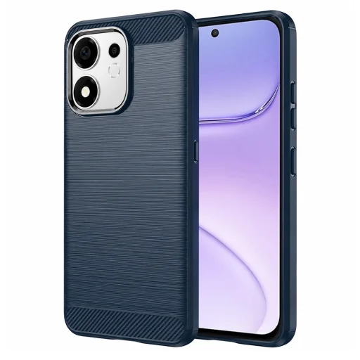 Honor 600 Smart modré Techsuit Carbon Silicone puzdro - 1