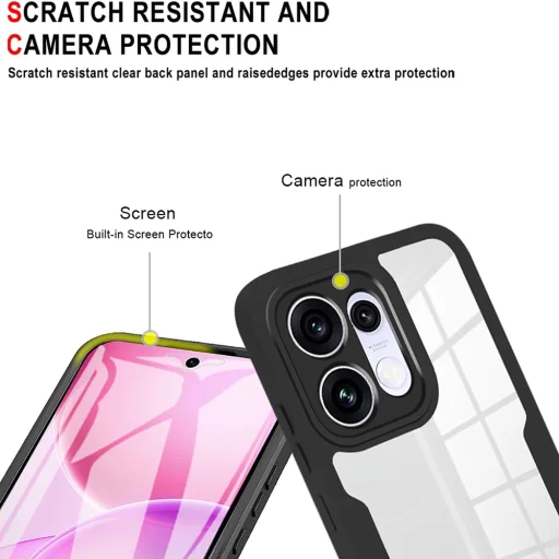 Ružový kryt Techsuit ColorVerse 360 Series pre Oppo Reno16 / Reno16 Pro s ochranou displeja - 3