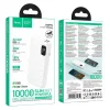 Hoco J158 Pro 10000 mAh 22,5 W QC PD 2 A externá batéria, biela thumbnail