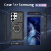 Samsung Galaxy S26 Ultra MagSafe-kompatibilis fekete tok csúsztatható kamerafedéllel és forgatható kitámasztóval thumbnail
