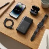 FORCELL F-ENERGY F10K6 10000 mAh powerbank so zabudovanými káblami USB-C a Lightning, čierna thumbnail