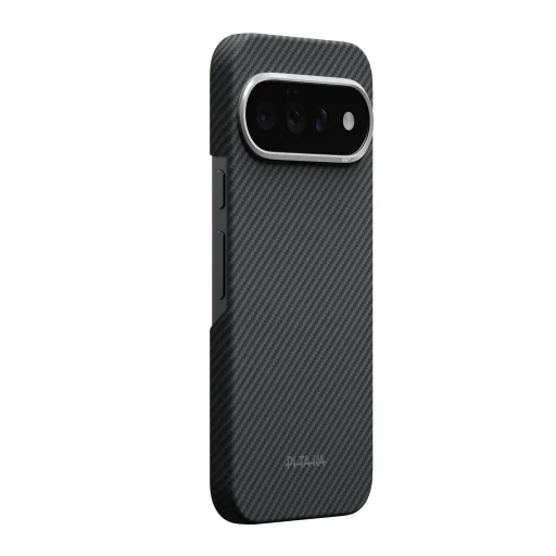 Google Pixel 11 Pro čierne/sivé (Twill) PITAKA Edge Case puzdro z aramidových vlákien - 1