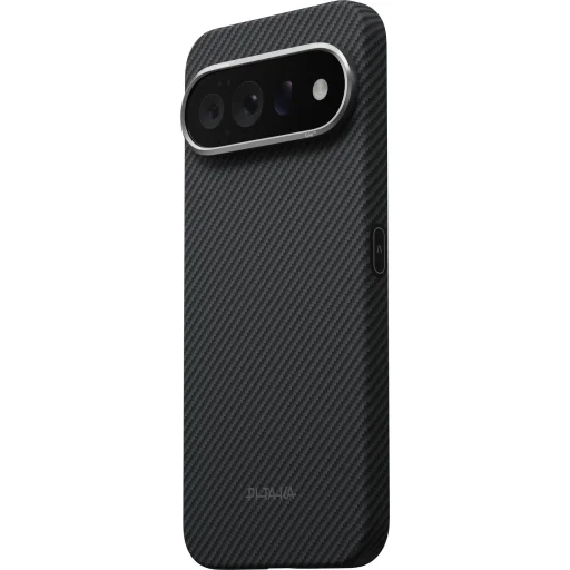 Google Pixel 11 Pro čierne/sivé (Twill) PITAKA Edge Case puzdro z aramidových vlákien - 3