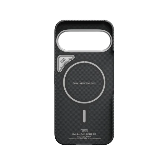 Google Pixel 11 Pro čierne/sivé (Twill) PITAKA Edge Case puzdro z aramidových vlákien - 5