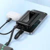 Hoco J162 Full Power 10000 mAh powerbanka so vstavaným káblom USB-C a Lightning, čierna thumbnail