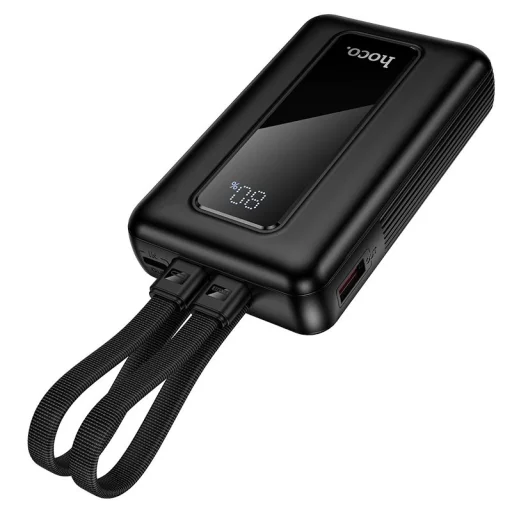 Hoco J162 Full Power 10000 mAh powerbanka so vstavaným káblom USB-C a Lightning, čierna - 3