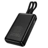 Powerbanka 20000 mAh QC PD 22,5W so zabudovanými káblami USB C + Lightning Hoco J162A čierna thumbnail