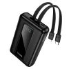 Powerbanka 20000 mAh QC PD 22,5W so zabudovanými káblami USB C + Lightning Hoco J162A čierna thumbnail