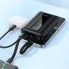 Powerbanka 20000 mAh QC PD 22,5W so zabudovanými káblami USB C + Lightning Hoco J162A čierna thumbnail