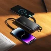 Hoco J156 Founder 10000 mAh külső akkumulátor beépített kábelekkel, fekete thumbnail