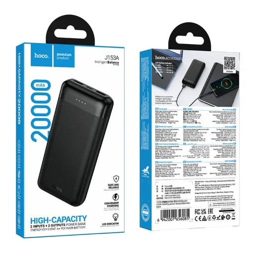 Powerbanka 20000 mAh 2A 10W Hoco J153A čierna - 6