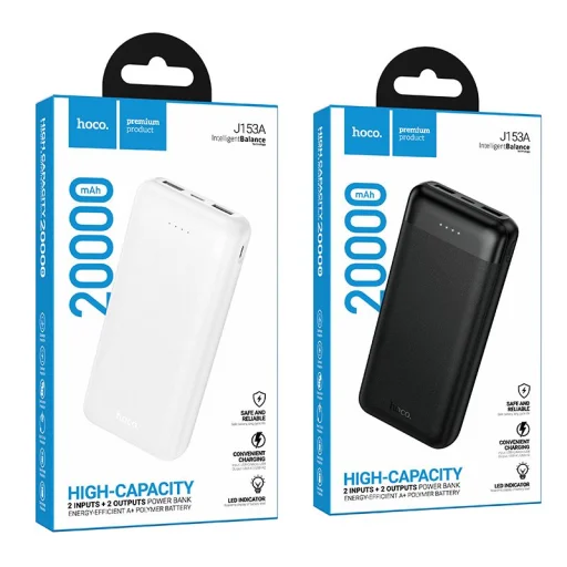 Hoco J153A Stability 20000 mAh 10 W biela externá batéria powerbank - 6