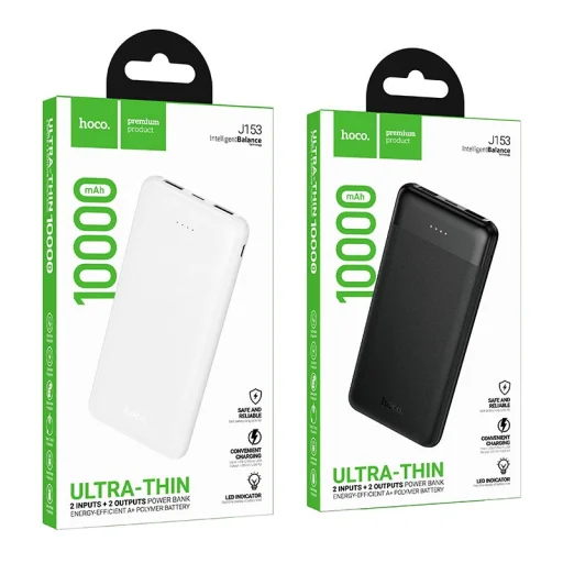 Hoco J153 Stability 10000 mAh 2 A 10 W externá batéria, čierna - 7