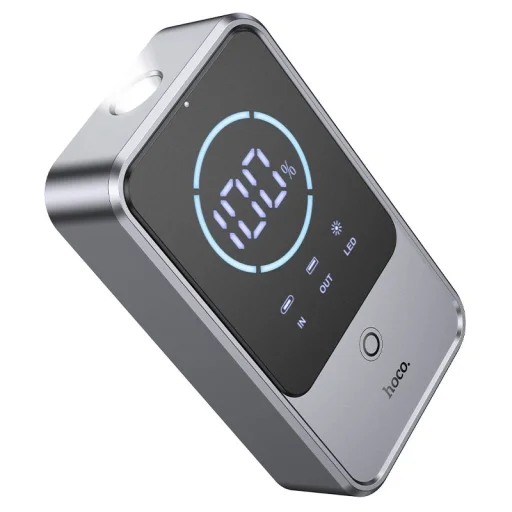 Hoco QS7 Source 10000 mAh štartovacia externá batéria, metalická sivá powerbanka - 1