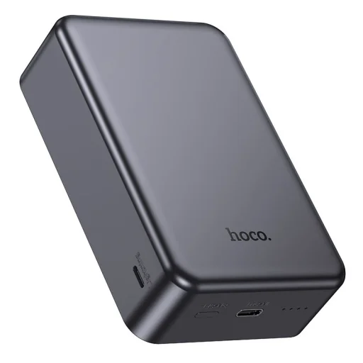 Hoco J160B MagSafe kompatibilná bezdrôtová externá batéria 20000 mAh 20 W, metalická sivá powerbanka - 4