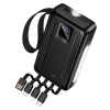 Hoco J173 Jingyao 20000 mAh 22,5 W externá batéria so vstavanými káblami, čierna powerbanka thumbnail