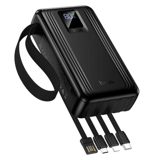 Hoco J173 Jingyao 20000 mAh 22,5 W externá batéria so vstavanými káblami, čierna powerbanka - 3