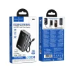 Hoco Q54 Shine 20000 mAh 45W PD/QC externá batéria so zabudovaným USB-C káblom, metalická sivá powerbanka thumbnail