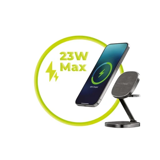 Mobile Origin TravelCharge PRO sivá magnetická bezdrôtová nabíjačka - 8
