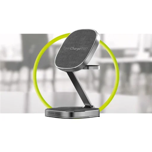 Mobile Origin TravelCharge PRO sivá magnetická bezdrôtová nabíjačka - 15