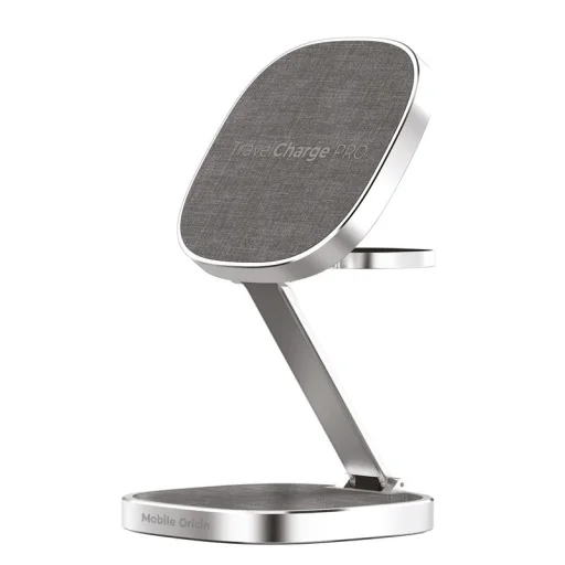 Mobile Origin TravelCharge PRO strieborná skladacia magnetická nabíjačka - 6