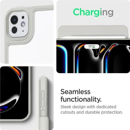 Spigen Air Skin Pro Onetap sivé puzdro na iPad Pro 13" (2025/2024) - 10
