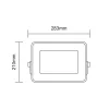 Asalite LED reflektor Slim 100W 6500K (9000 lúmenov) thumbnail
