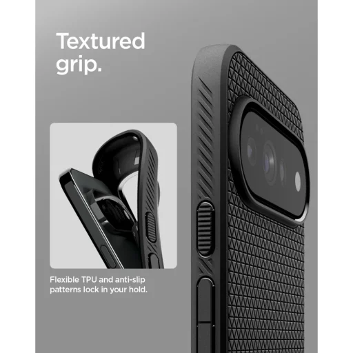 Google Pixel 11 Pro XL Matte Black Spigen Liquid Air puzdro - 9