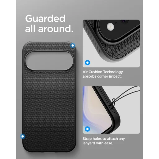 Google Pixel 11 Pro XL Matte Black Spigen Liquid Air puzdro - 10