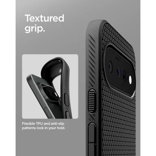 Google Pixel 11 Matte Black Spigen Liquid Air puzdro - 10