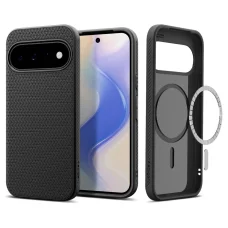 Google Pixel 11 matt fekete Spigen Liquid Air Mag MagSafe tok